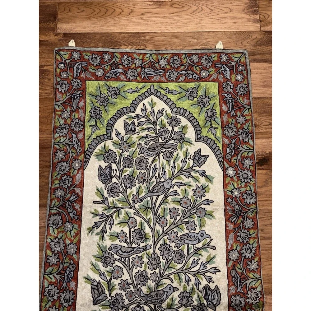 Kashmiri Tree Of Life Textile Wall Hanging Kashmiri Home Decor Art 46 x 28.5